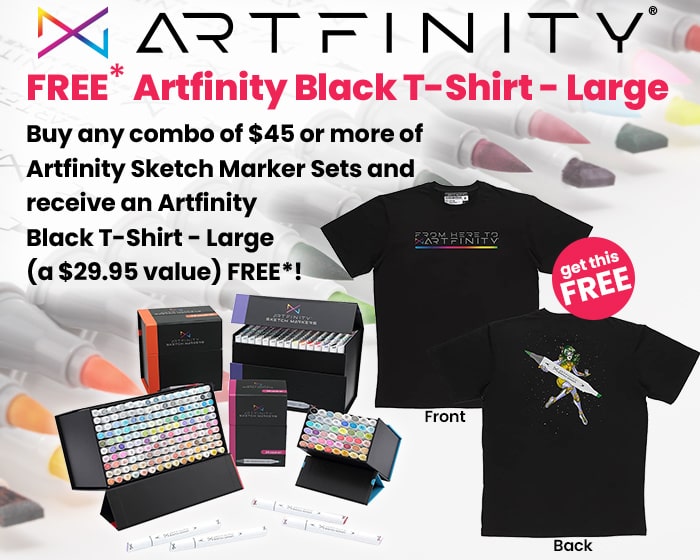  FREE OFFER with purchase of Artfinity Sketch Markers & Sets