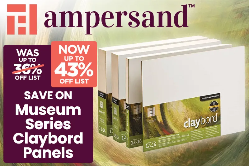 Ampersand Museum Series Claybord Panels 40% Off