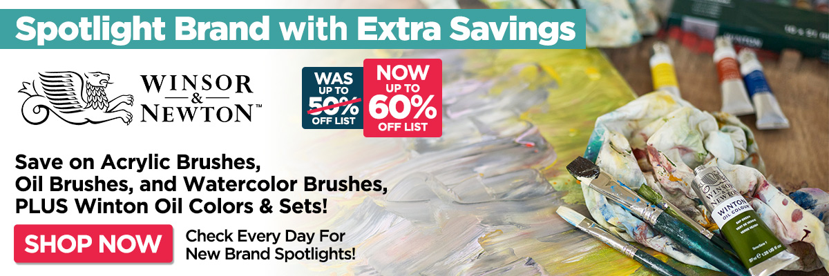 Winsor & Newton Brushes and Oil Paint - Up to 60% Off List 