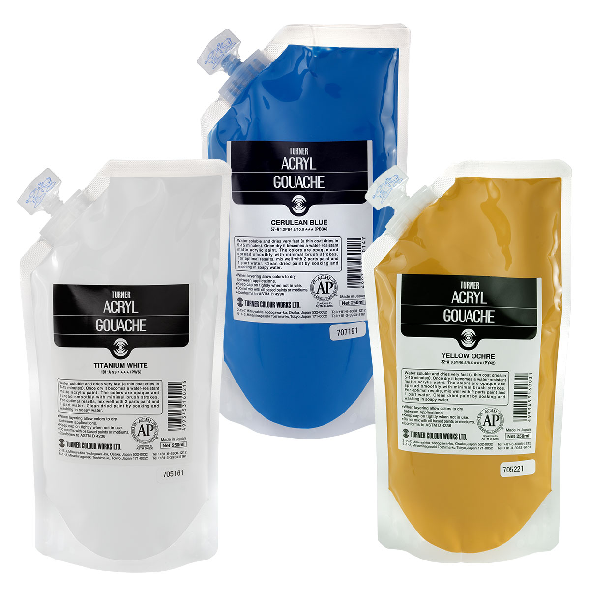 Turner Acryl Gouache Artist Acrylics 250ml