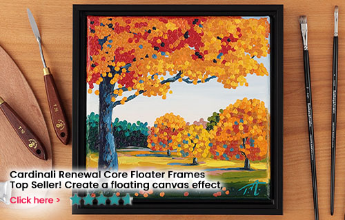 Cardinali floater canvas art frames