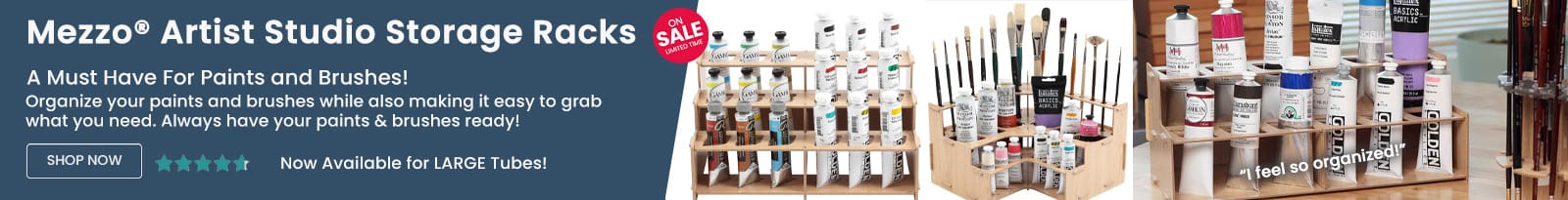 Mezzo Paint and Brush Storage Racks