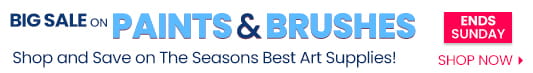 BIG Sale on Paints & Brushes