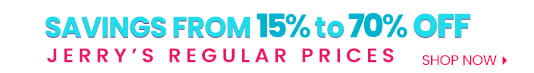 Buy more with savings from 15 percent to 70 percent off reg. prices