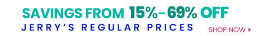 Buy more with savings from 15 percent to 69 percent off regular prices