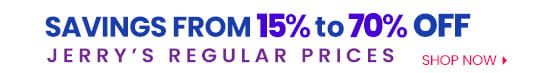 Buy more with savings from 15 percent to 70 percent off reg. prices