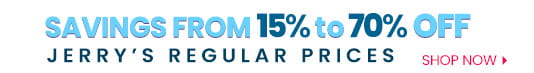 Buy more with savings from 15 percent to 73 percent off reg. prices