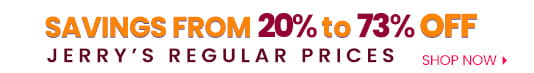 Buy more with savings from 15 percent to 73 percent off reg. prices