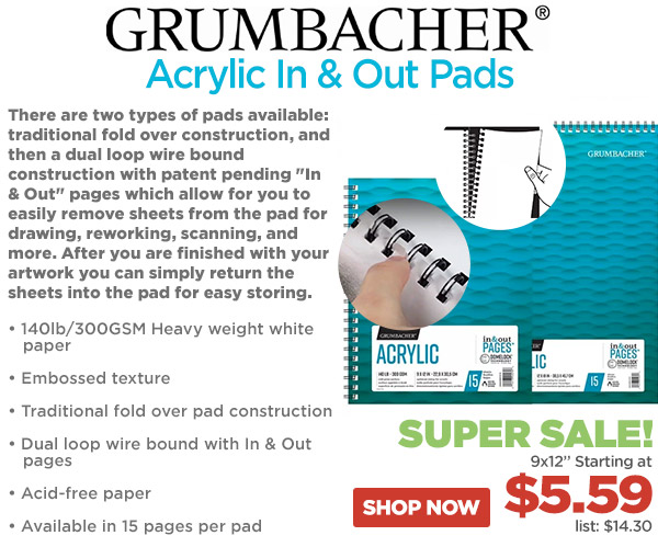 Grumbacher Acrylic and Out Pads
