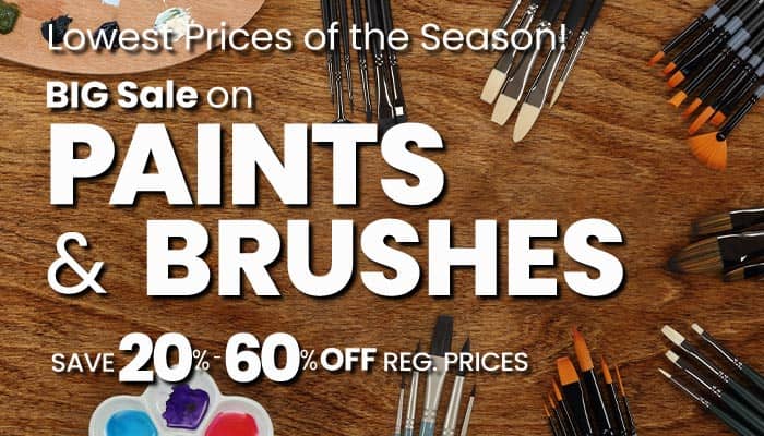 Big Paints & Brushes Super Sale! Jerry's Top Selections For Artists in Paints and Brushes
