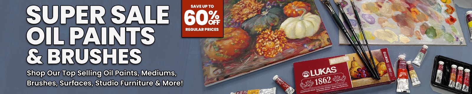 Fine Art Oil Painting and Brushes Super Sale
