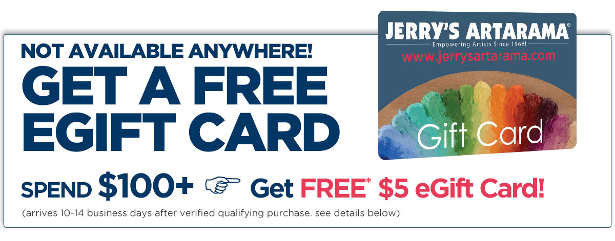 Free $5 ecard when you buy $100+ online at Jerry's