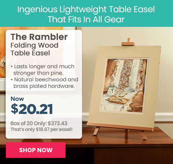 The Rambler Folding Art & Display Wood Table Easel