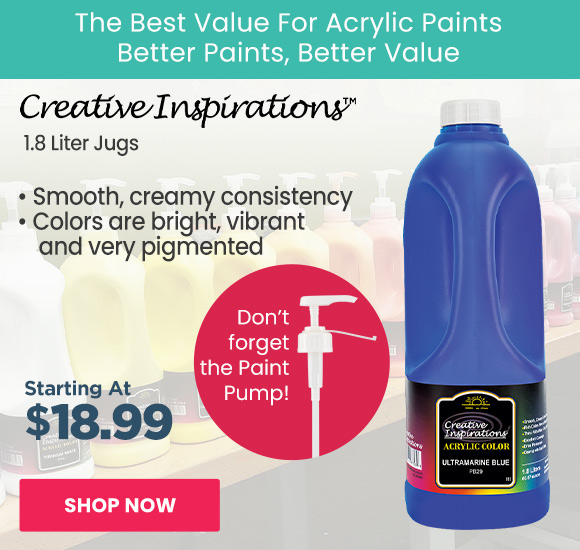 Creative Inspirations Acrylic Paint 1.8 Liter Jugs