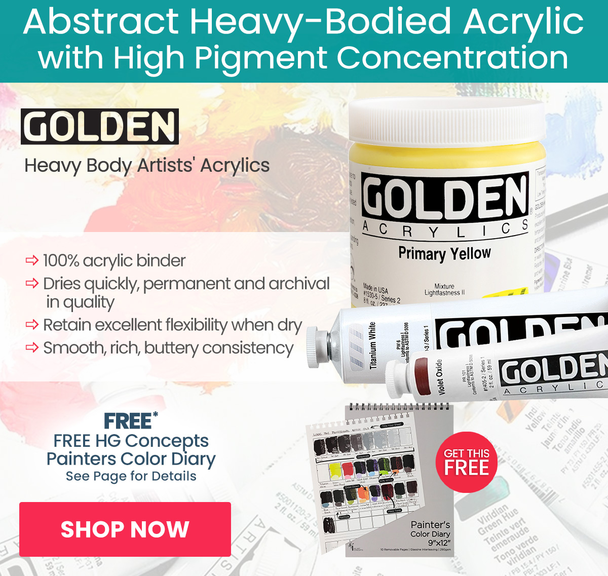 Free Gift with Purchase - Golden Heavy Body Acrylics