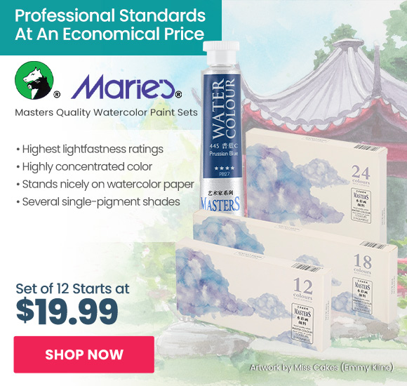 Marie's Masters Quality Watercolor Paint Sets