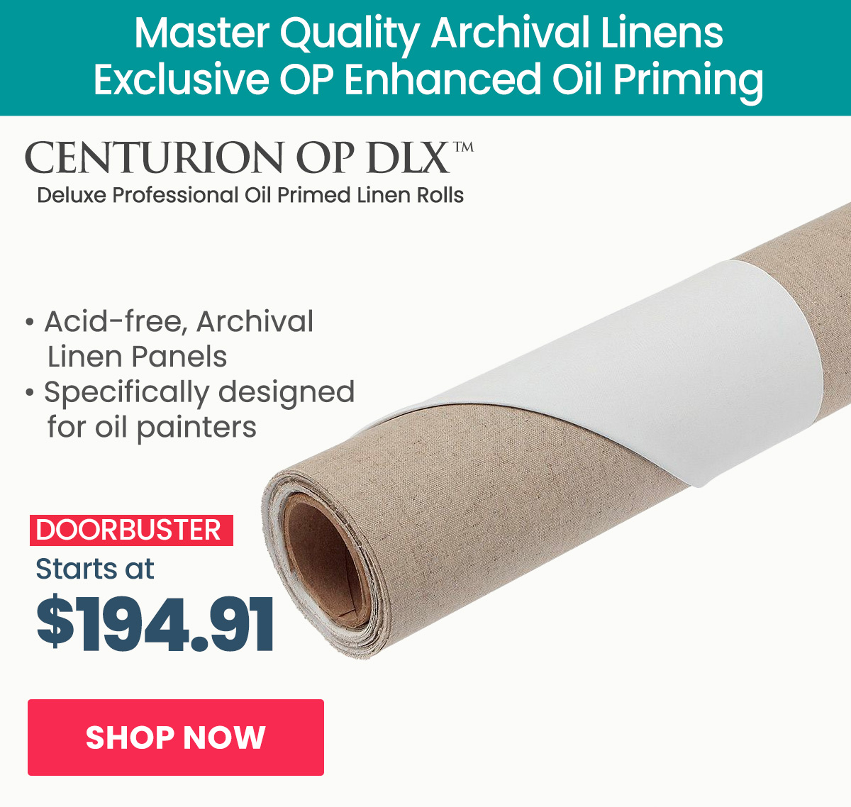 Centurion OP DLX Professional Canvas Rolls