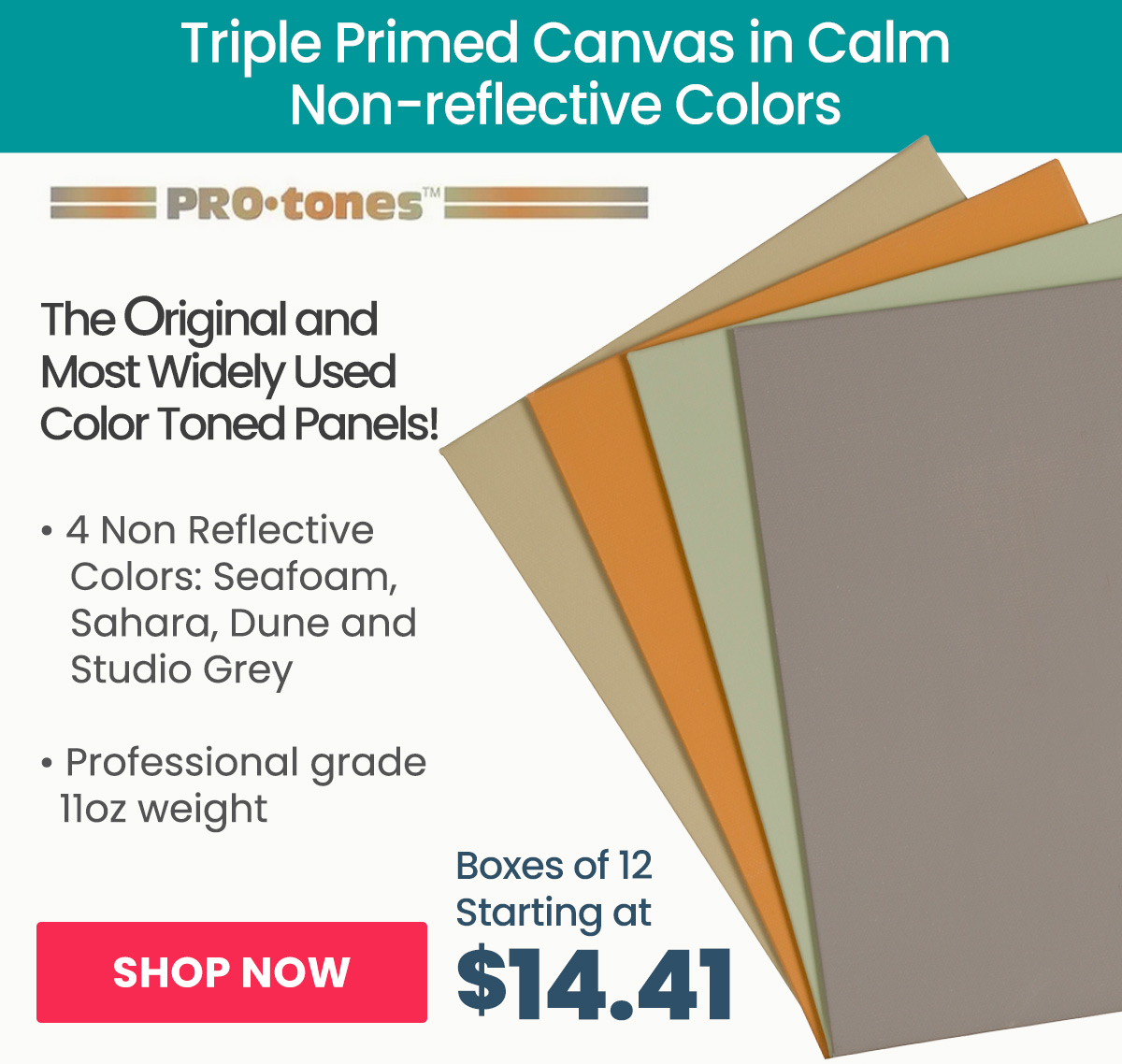 Pro-Tones All-Media Toned Canvas Panels