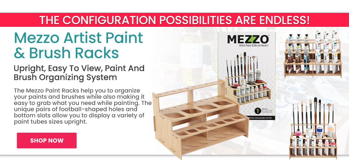  Mezzo Artist Paint & Brush Racks 