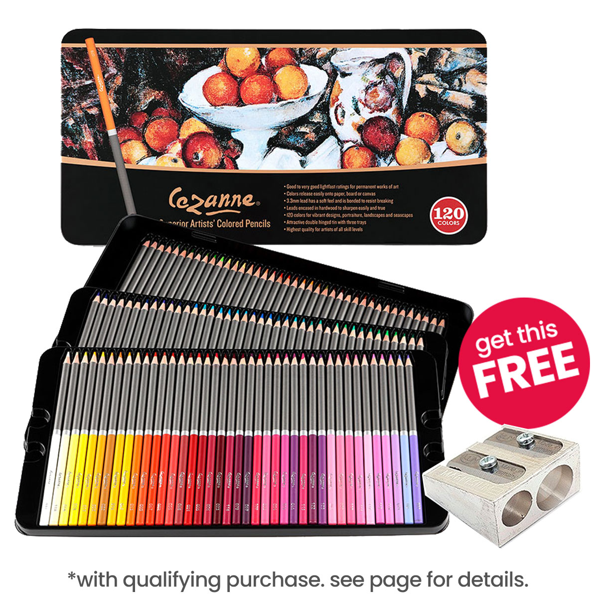 Cezanne Premium Colored Pencil Tin Set of 120
