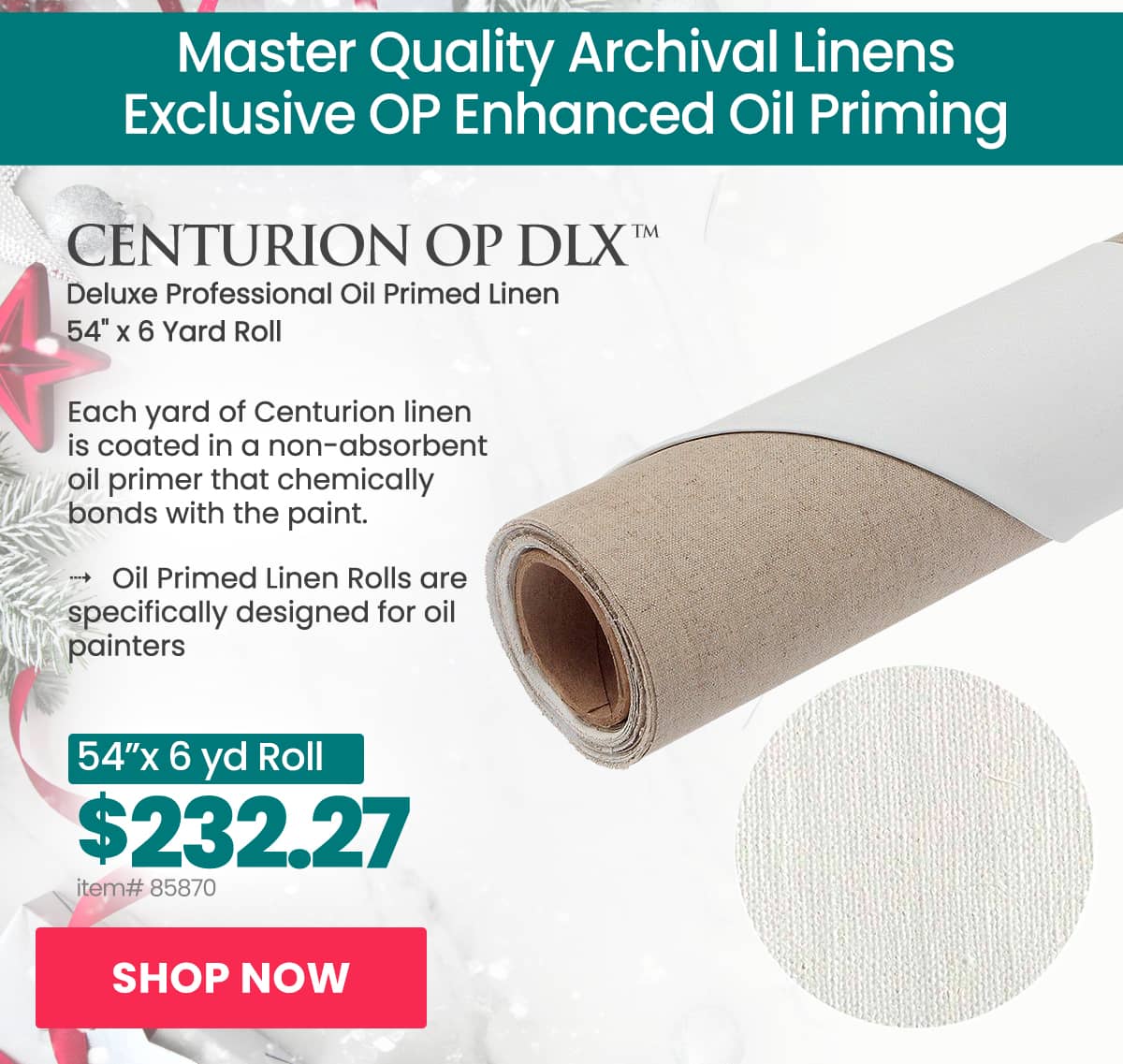 Centurion Deluxe Oil Primed Linen Roll