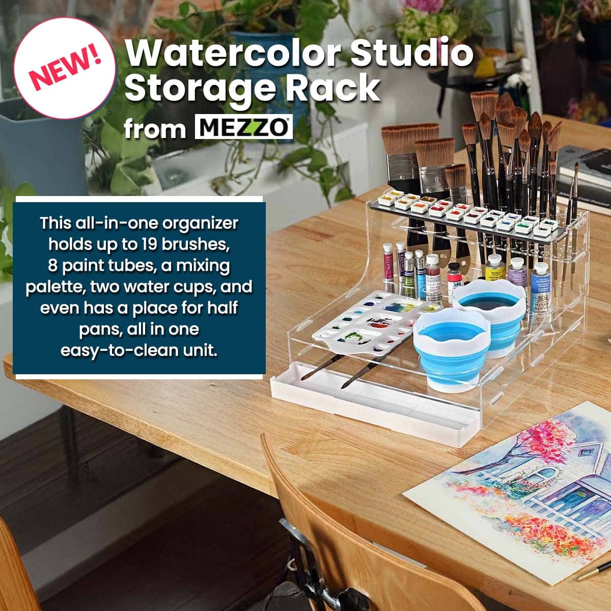 Mezzo® Watercolor Studio Storage Rack