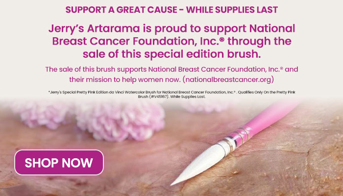 da Vinci Pretty Pink Edition Synthetic Watercolor Brush (Supports NBCF Inc.®)