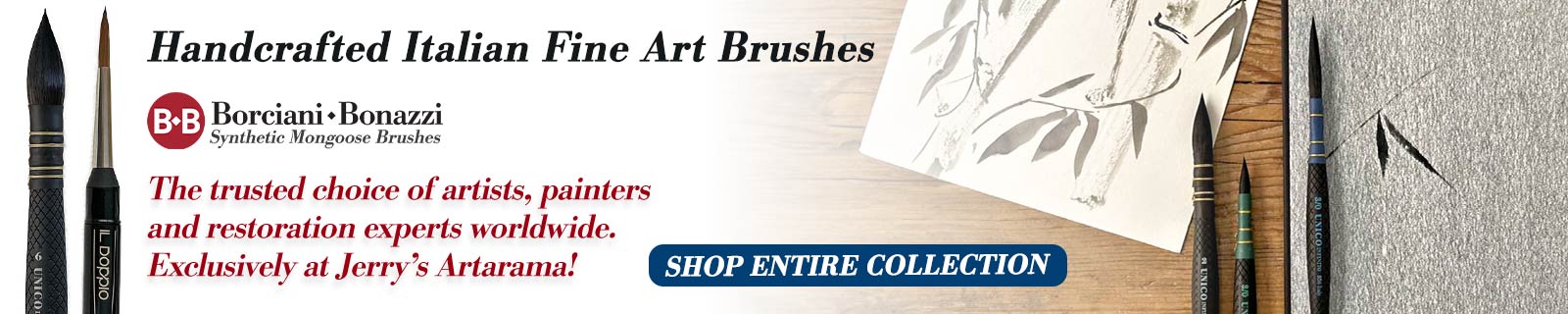 Borciani Bonazzi Handcrafted Italian Fine Art Brushes