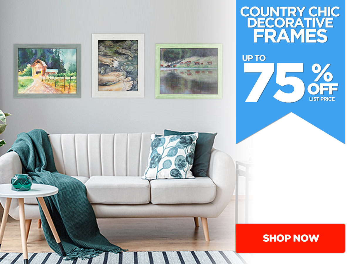 Country Chic Decorative Frames Up to 75% OFF
