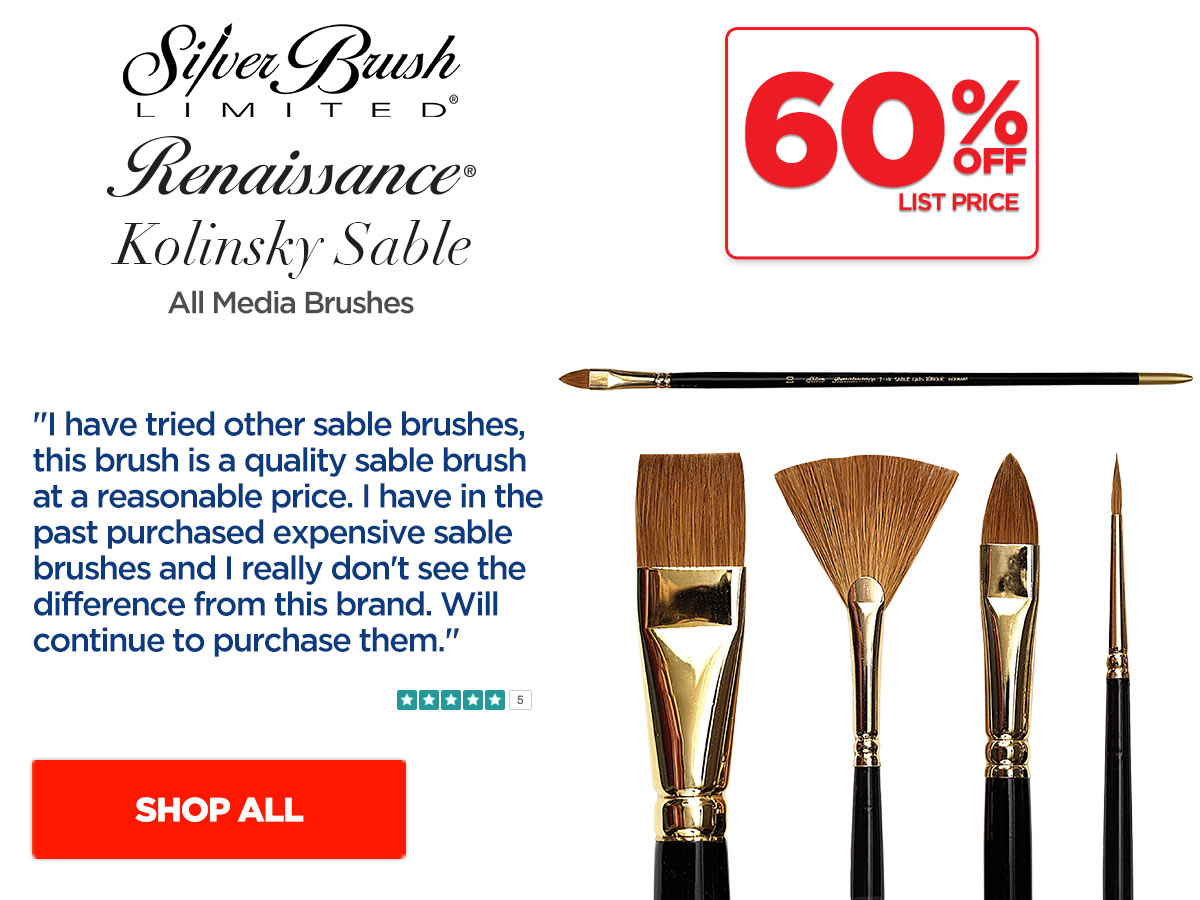 Silver Brush Renaissance Pure Red Sable All Media Brushes