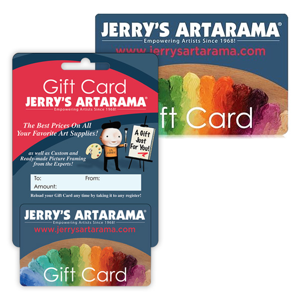 Jerry's Artarama physical gift cards