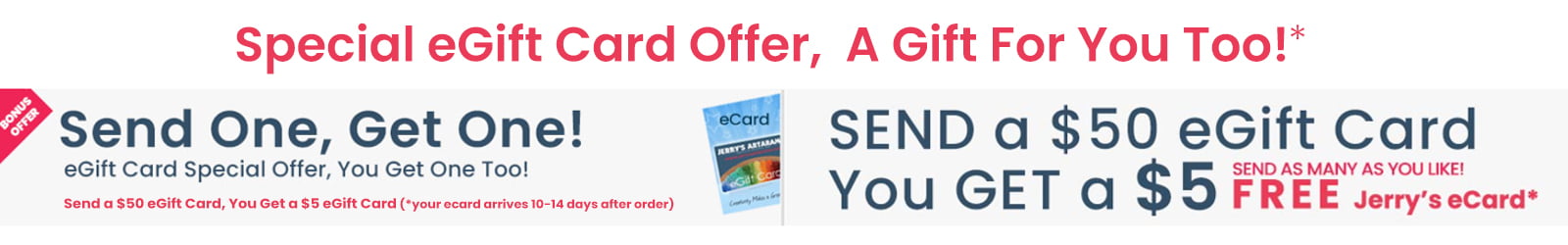 Send One Get One eCard Offer