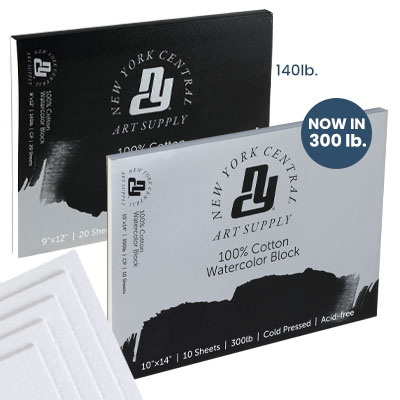 New York Central® 100% Cotton Watercolor Blocks