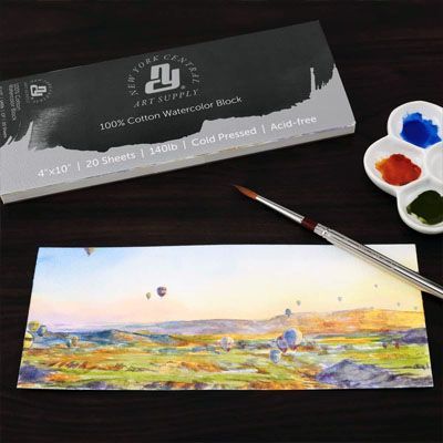New York Central® 100% Cotton Watercolor Blocks