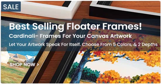 Cardinali Canvas Floater Frames
