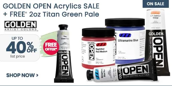 Shop Golden Open Acrylics 40% off list and Free offer, See details