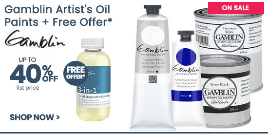 Gamblin Artist's Oil Paints & Sets 40% off