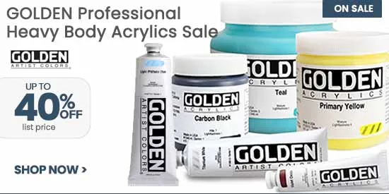 GOLDEN Heavy Body Artists' Acrylics up to 40 percent off list price