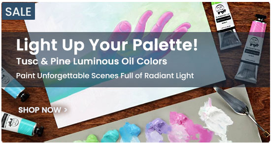 Tusc & Pine Luminous Oil Colors Collection featuring radiant pre-mixed oil colors