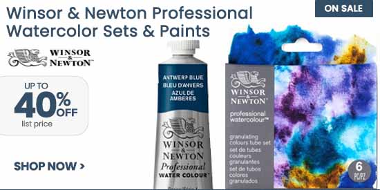 Winsor & Newton Professional Watercolors 40 percent off list price