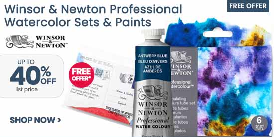 Winsor & Newton Professional Watercolors up to 40 percent off list price