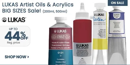 Lukas Paints Big Sizes Sale 40% off regular prices