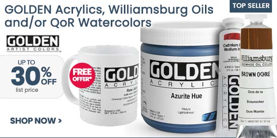 Free Coffee mug with purchases of Golden Paints