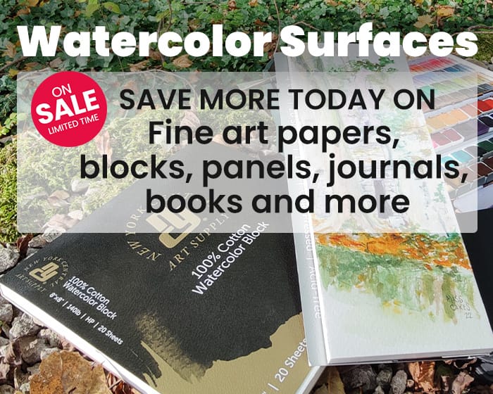Great Savings on Watercolor Surfaces