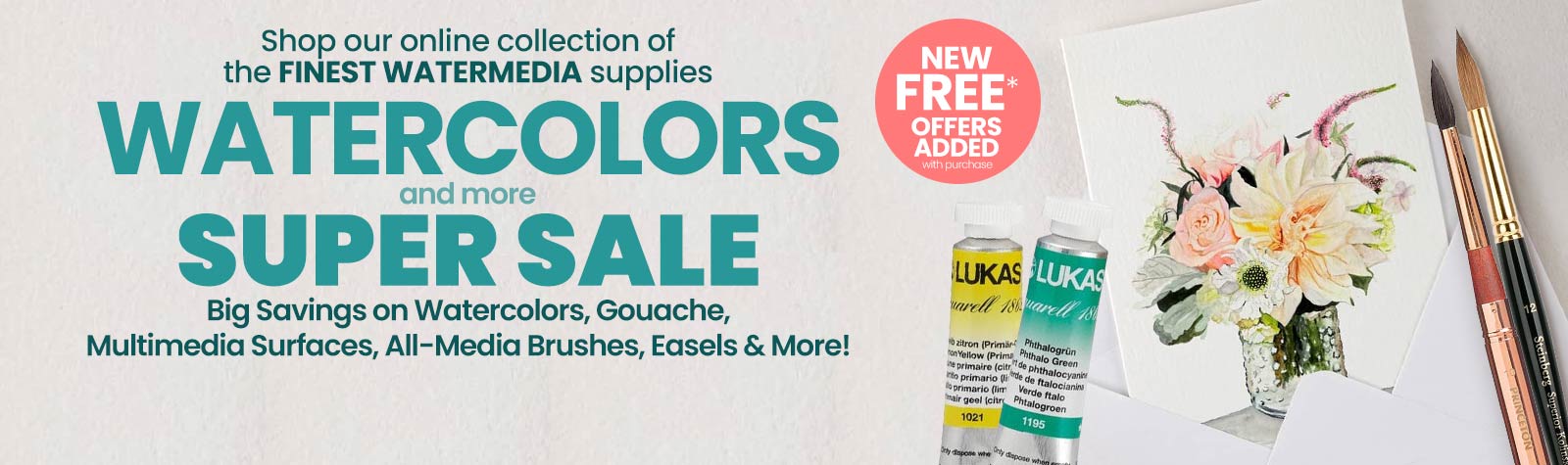 Super Sale on Top Selling Watercolors