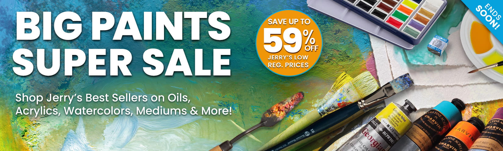 Big sale on all paints and more - up to 59 percent off regular prices 