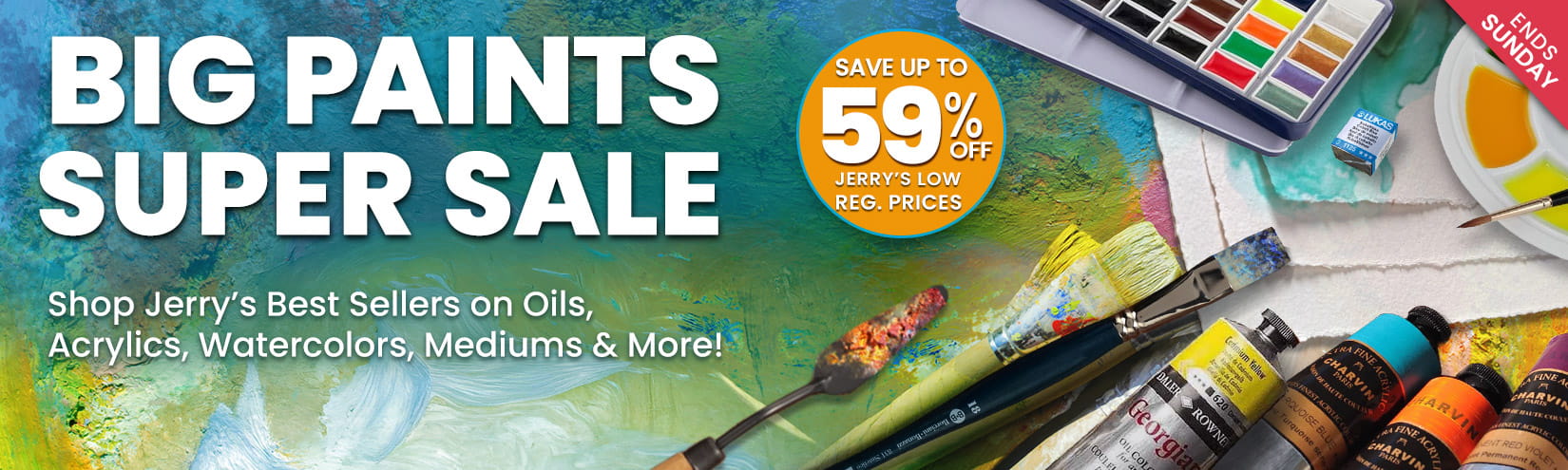 Big sale on all paints and more - up to 59 percent off regular prices 