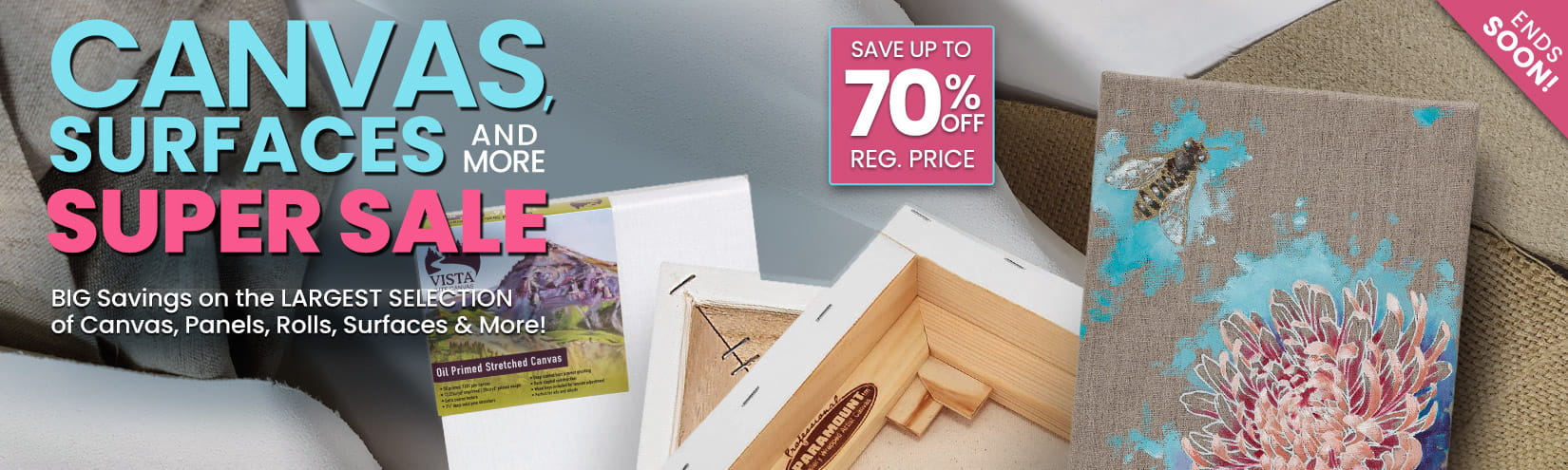 Shop Jerry's Canvas, surfaces and more super sale - up to 70 percent off reg. prices