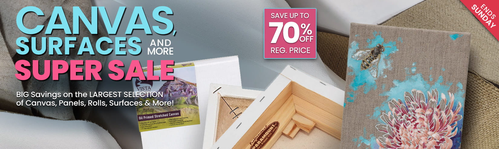 Shop Jerry's Canvas, surfaces and more super sale - up to 70 percent off reg. prices