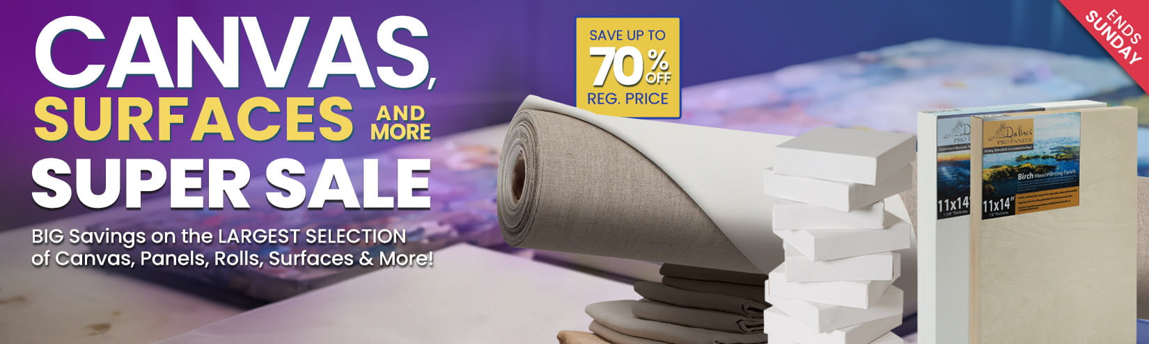 Shop Jerry's Canvas, surfaces and more super sale - up to 70 percent off reg. prices